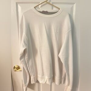 White Champion Crewneck Sweatshirt